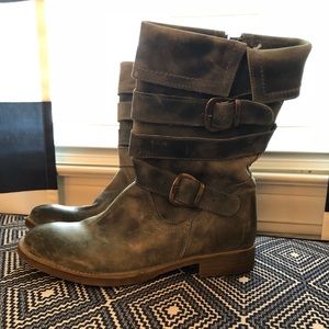 Bed Stü leather Motorcycle boots.